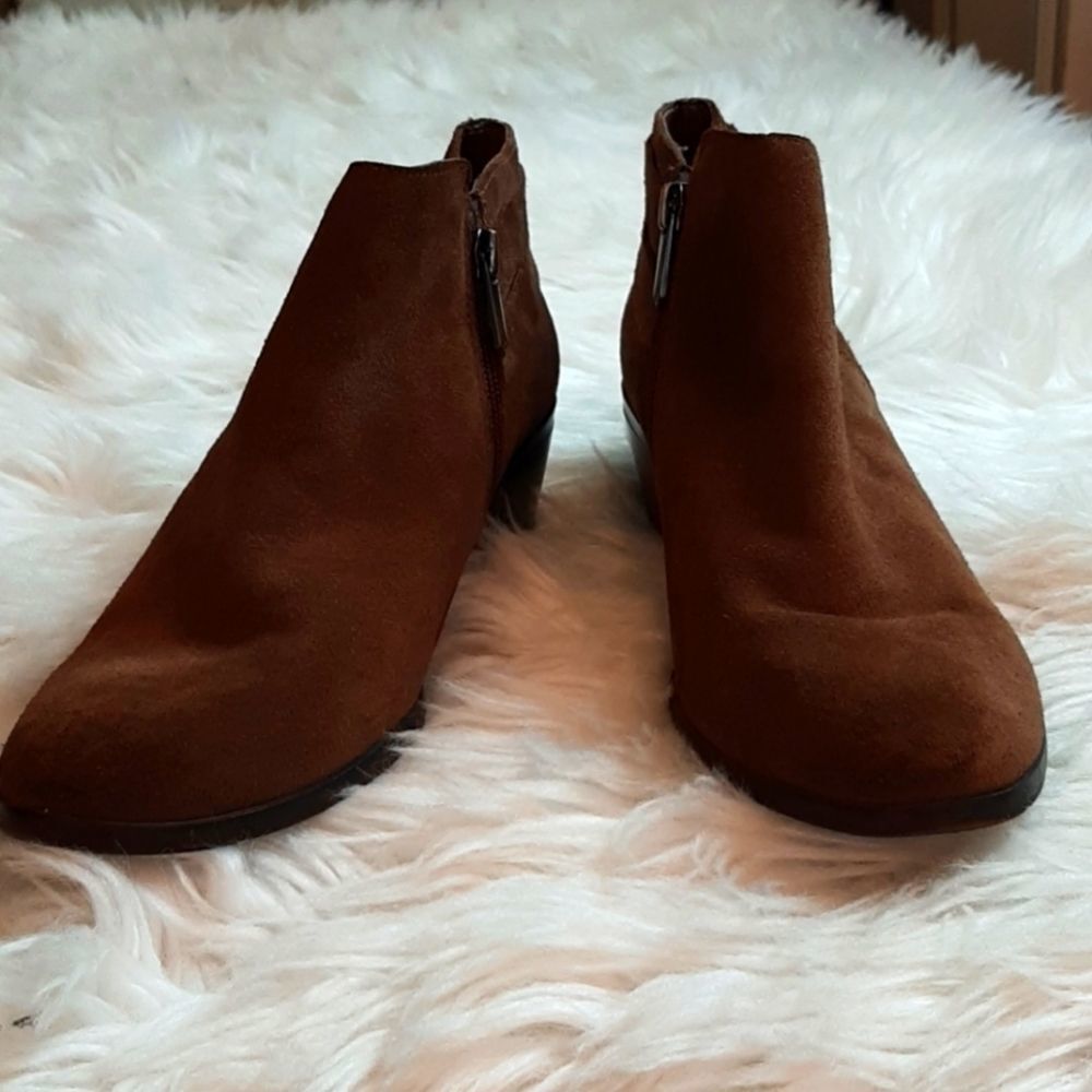 SAM ELDERMAN suede ankle boots zip 8 M‎